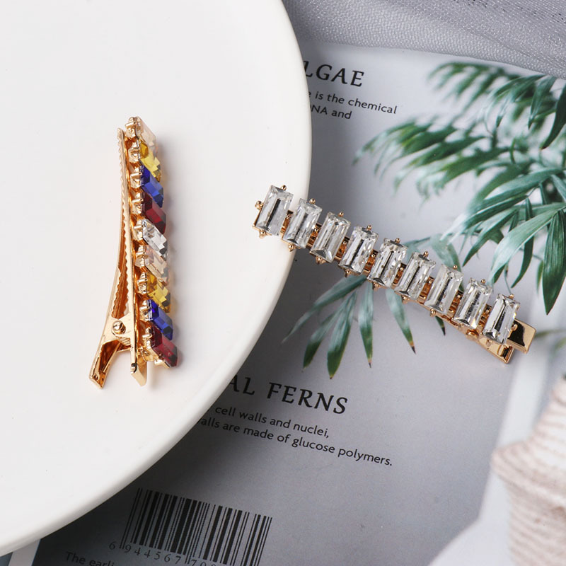 Hairpin Color Diamond Hairpin One Word Flashing Diamond Side Clip