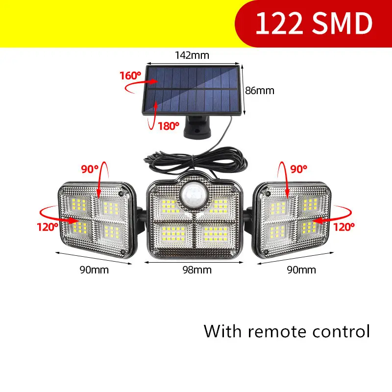 Solar Lamp Waterproof Separate Sensor Wall