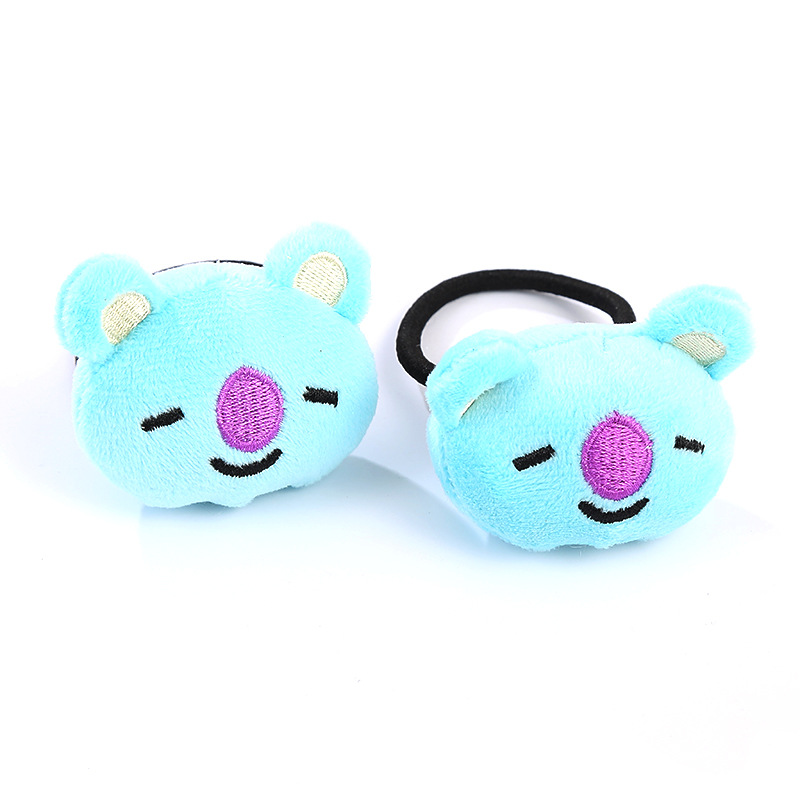 Title 4, Cartoon Plush Doll Hair Band Love Hairpin Rabbi...