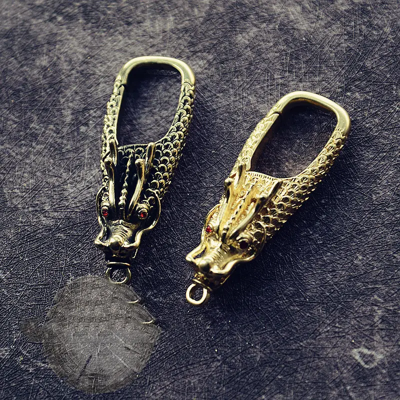 Chinese Style Copper Decoration Pure Faucet Keychain