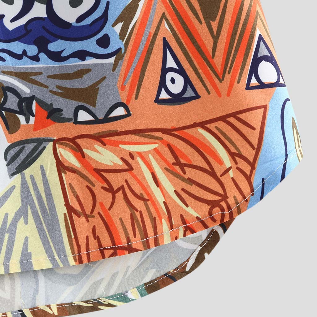 Vacation Hawaiian Vacation Style Shirt Men's Short Sleeve Shirt