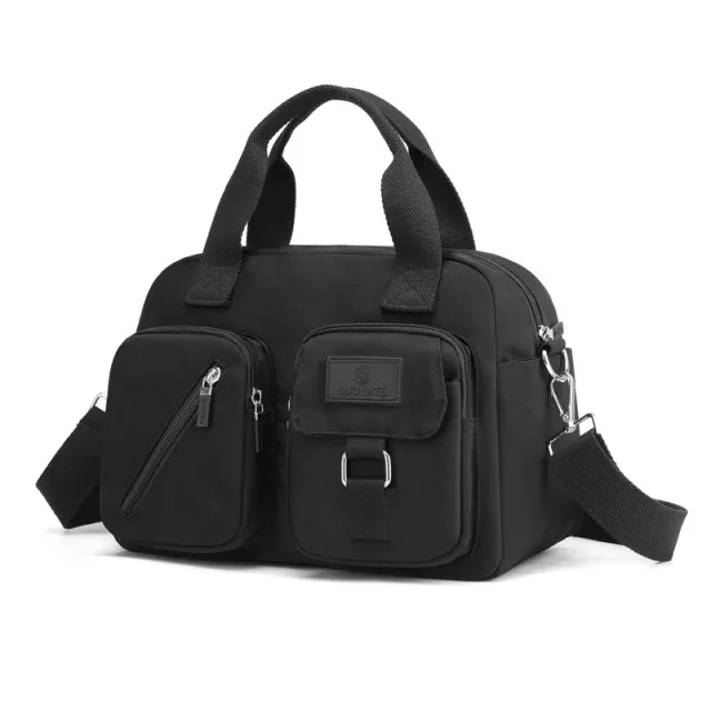 Fashion Portable Nylon Fabric Crossbody Handbag Black - Shop at LoveMi