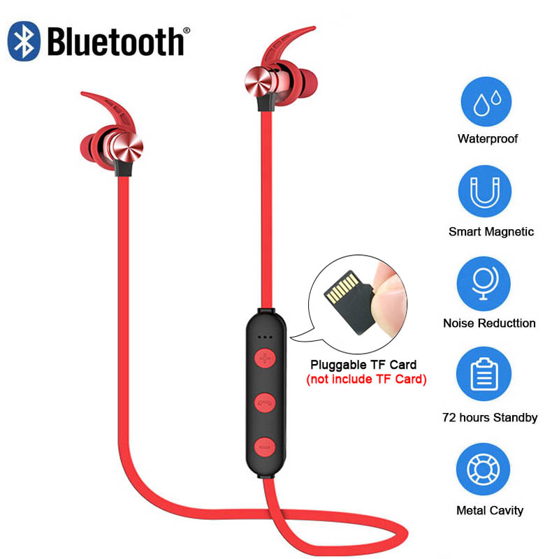 Magnetic Wireless Sports Card Stereo Bluetooth Headset - Image 2