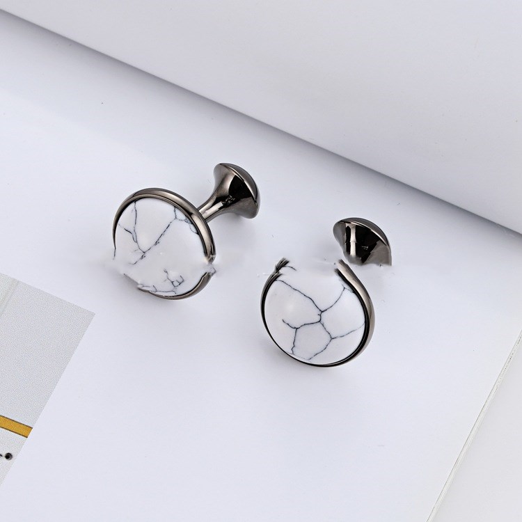 Turquoise Nail Gem Cufflinks, picture 4 of 4