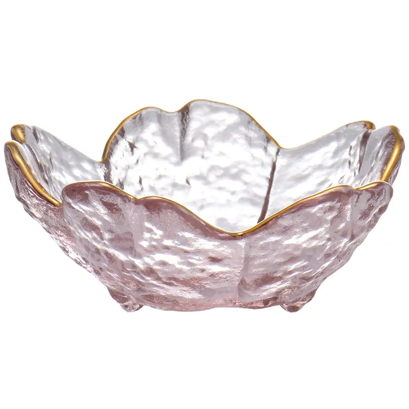 Japanese Hammer Pattern Sakura Phnom Penh Glass Plate