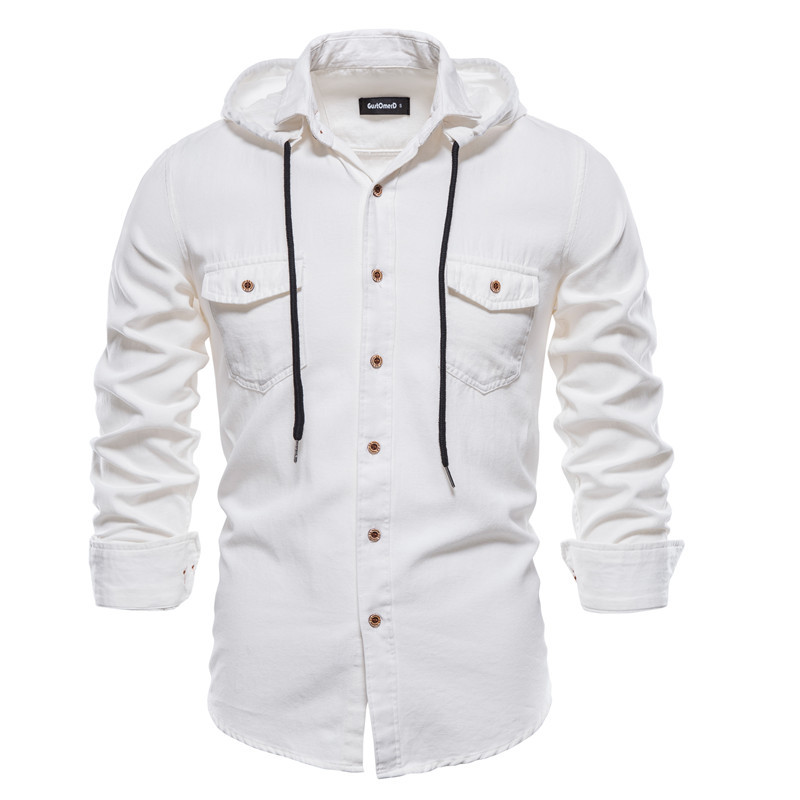 Title 5, Mens Slim Fit Long Sleeve Sports Hooded Shirt....