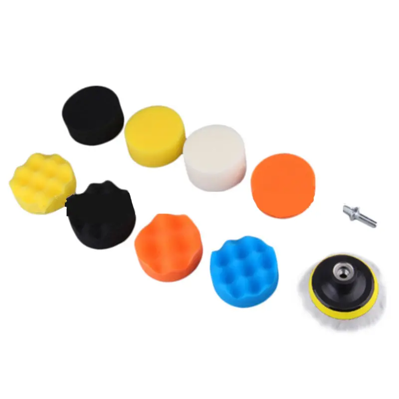 3 Inch Car Beauty Polishing Disc Sponge Set 11 Piece Set