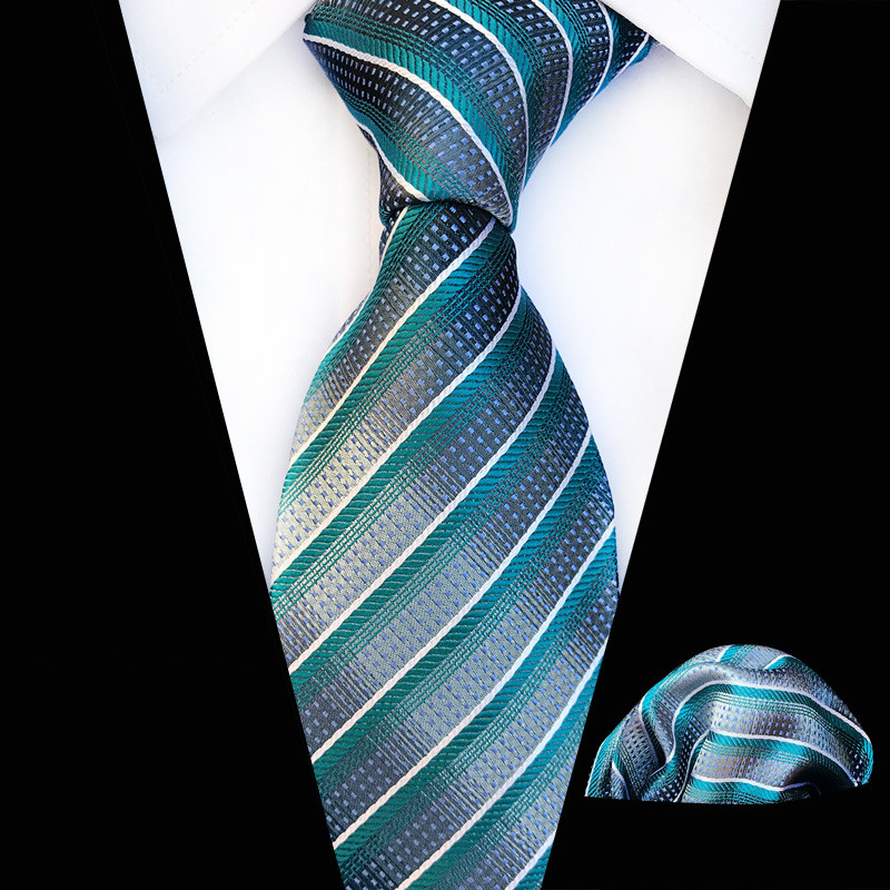 Fashion Plaid Tie Square Scarf Set