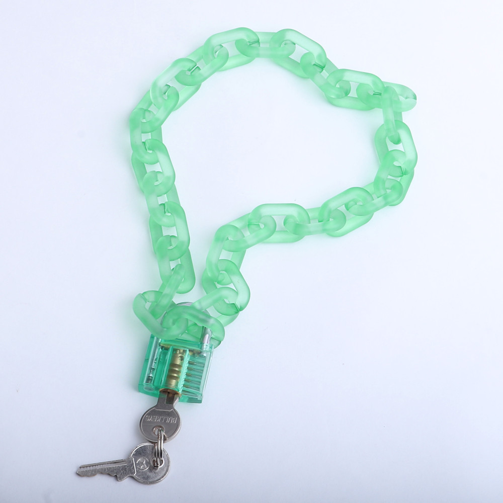 Lock Necklace Acrylic Lock Clavicle Chain