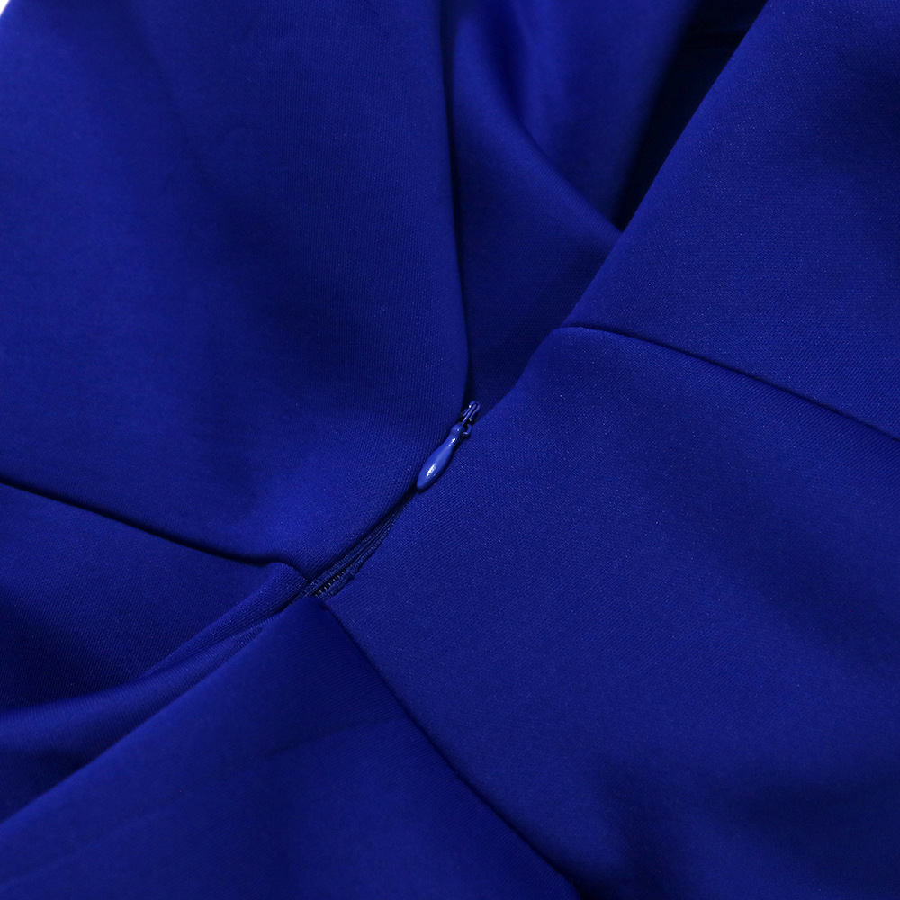 One Shoulder High Waist Large Size Slim Irregular Ruffle Gown Dress