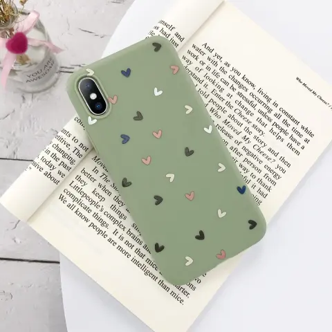 Small Flower Love Dot Mobile Phone Case Transparent Soft