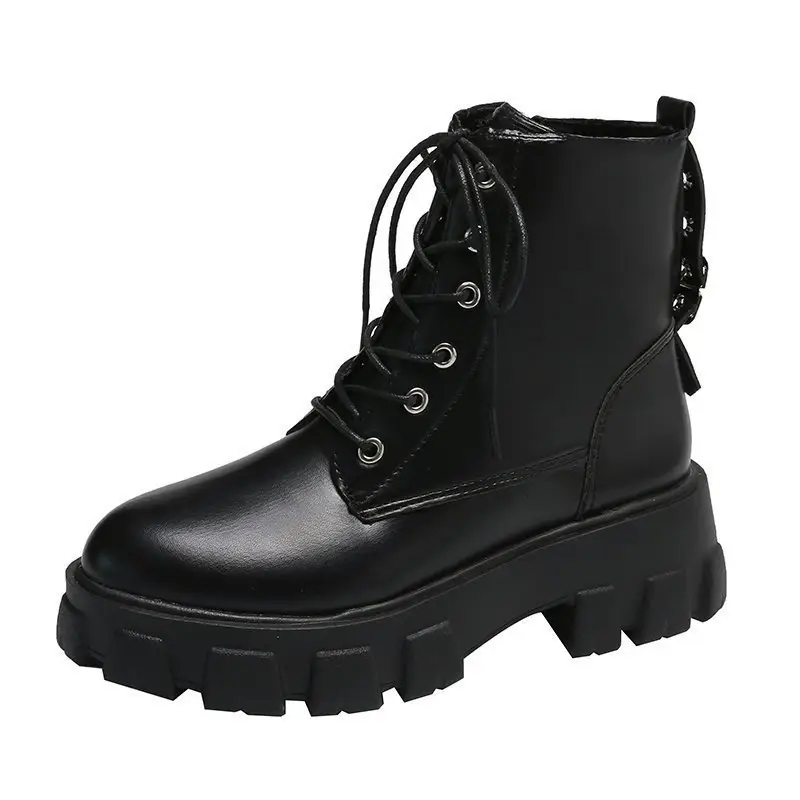 New Autumn and Winter Fashion Women's Shoes Handsome Locomotive