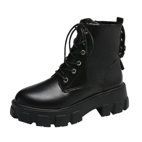 New Autumn and Winter Fashion Women's Shoes Handsome Locomotive