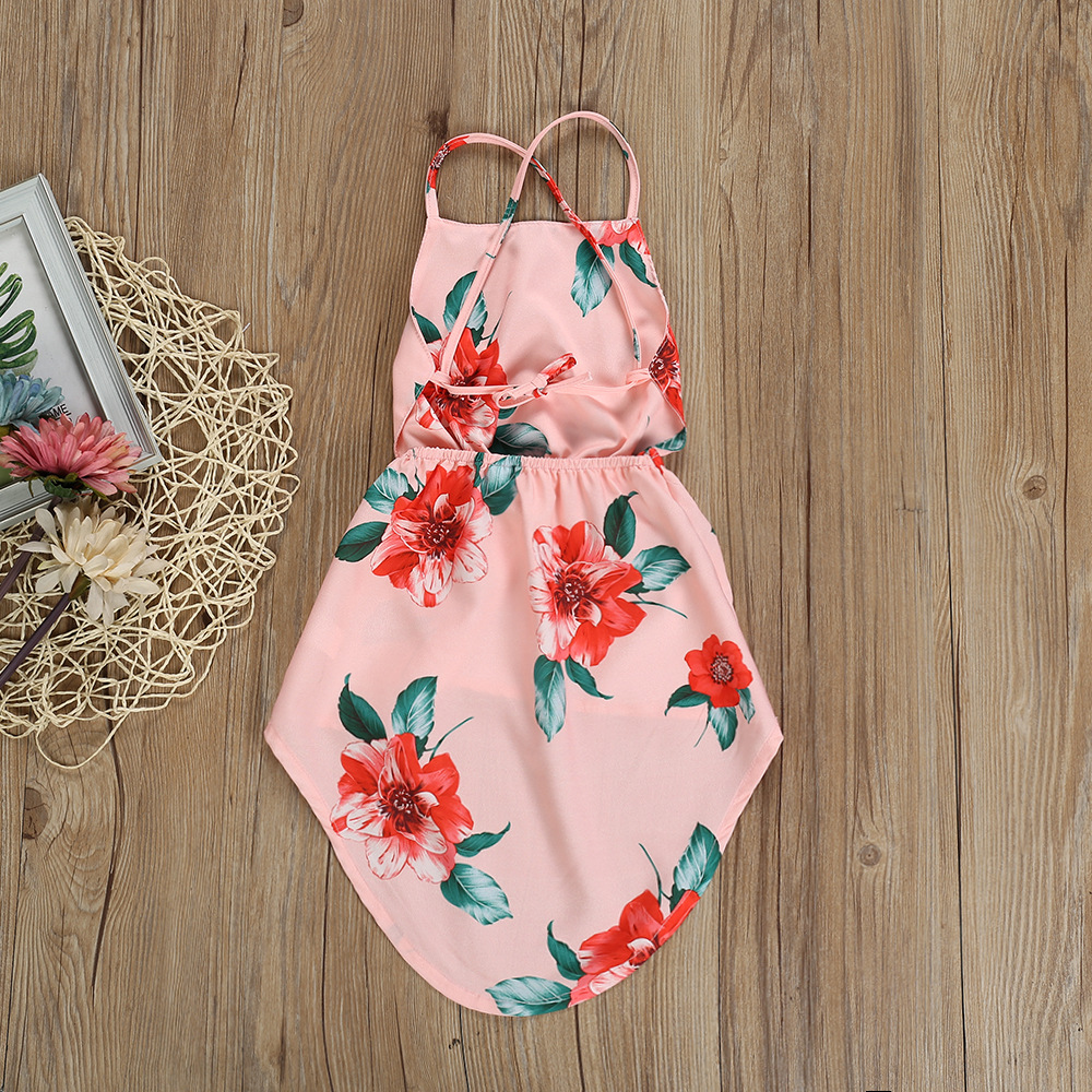 European and American Children's Dresses in Children's Pink