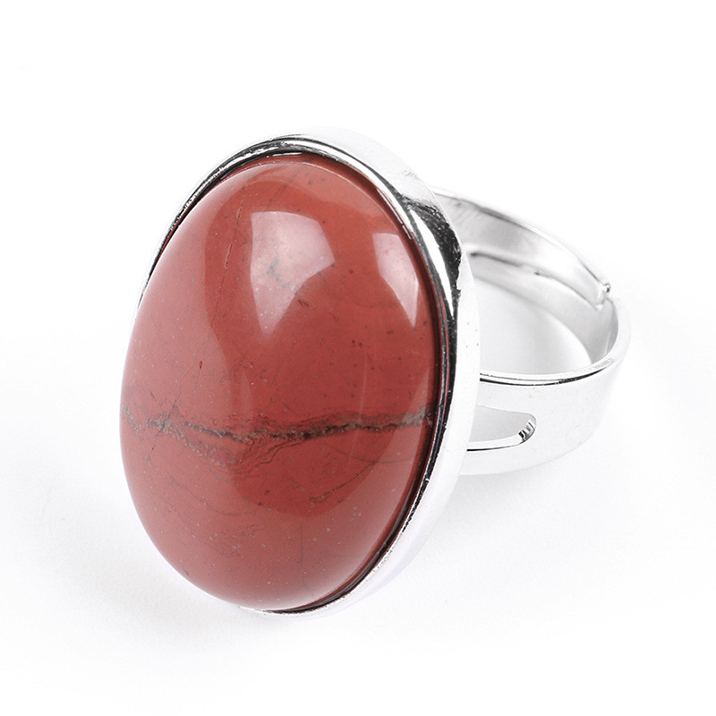 Single Semi Precious Stone Ring With Copper Ring