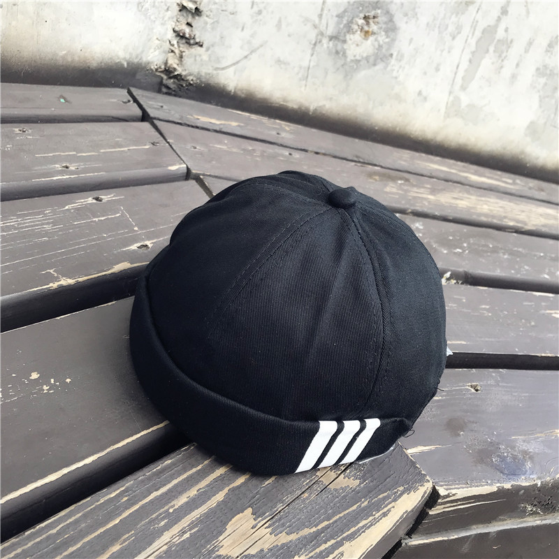 Beanie Baseball Cap Inch Head Melon Leather Hat