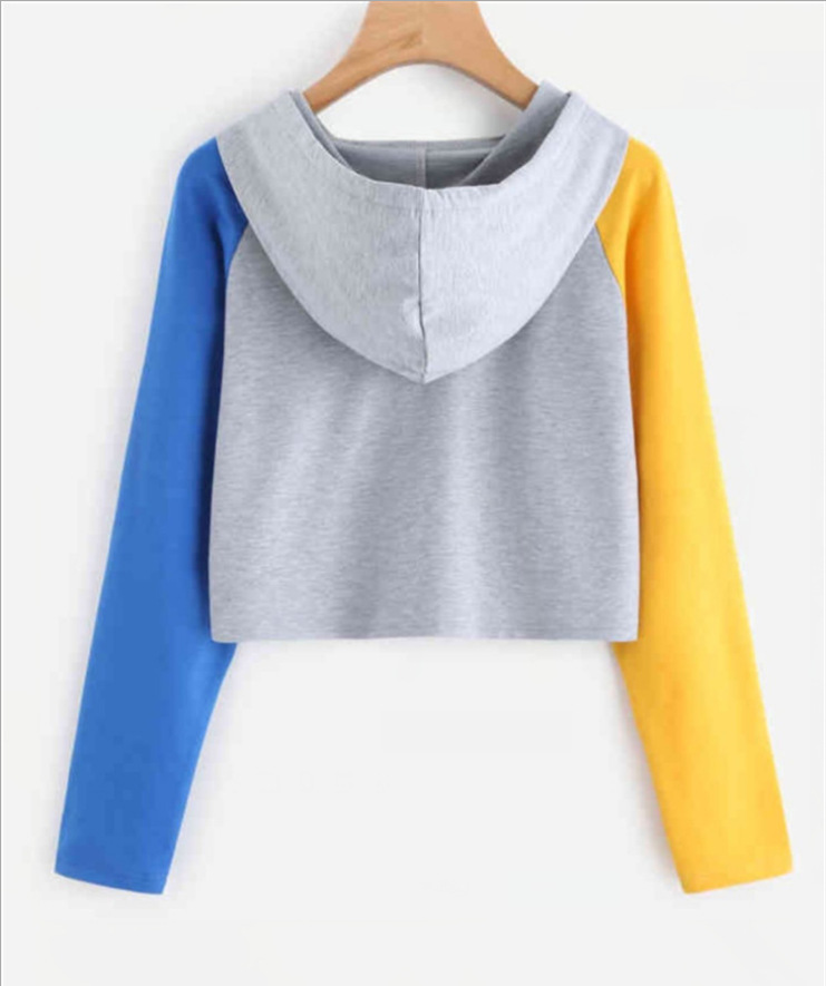 Color Matching Casual All-match Short Sweater