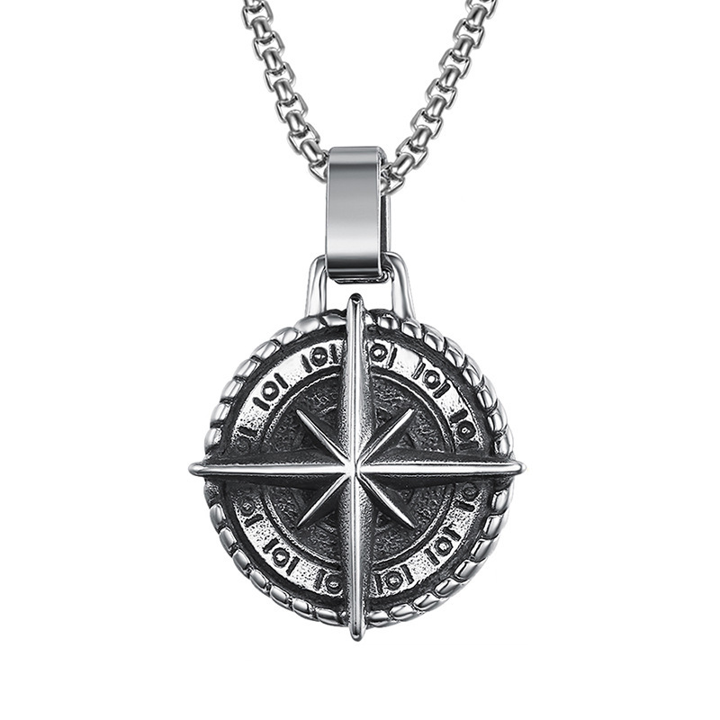 Men's Voyager Alloy Cross Pendant