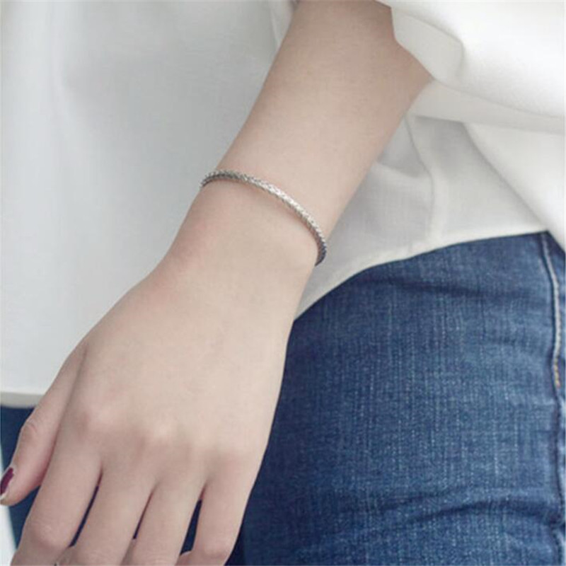 S925 Sterling Silver Vintage Serpentine Twist Woven Bracelet
