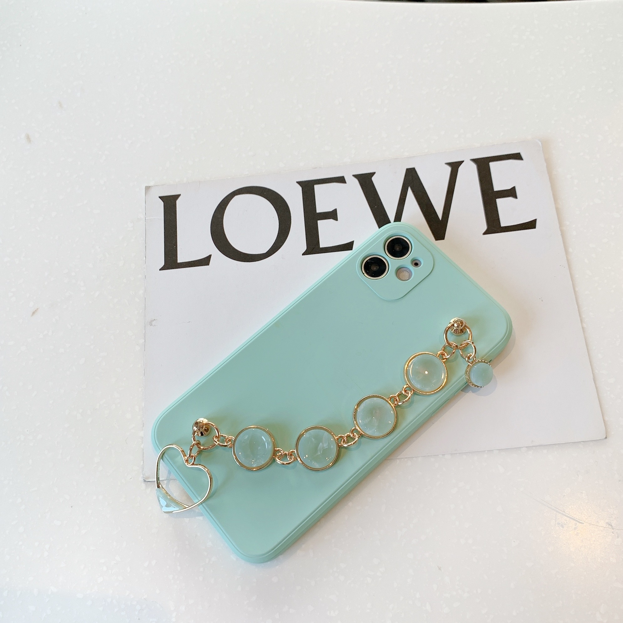 Compatible with Apple, Compatible with Apple , Light Cyan Bracelet For 11pro Max IPhone Case - Image 3
