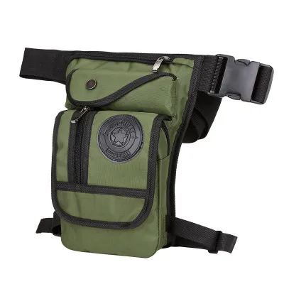 Multifunctional casual men's wear-resistant canvas belt bag - Green