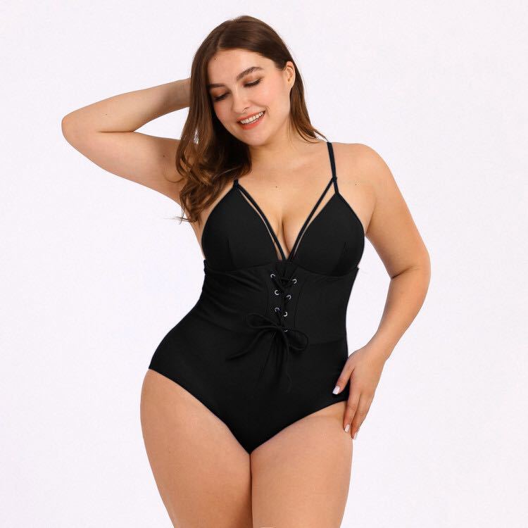 Title 4, Biquíni plus size feminino com estampa de buquê...