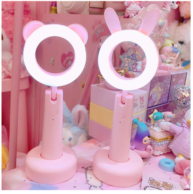 Kawaii Bunny Ring Light | Cute Makeup Lighting