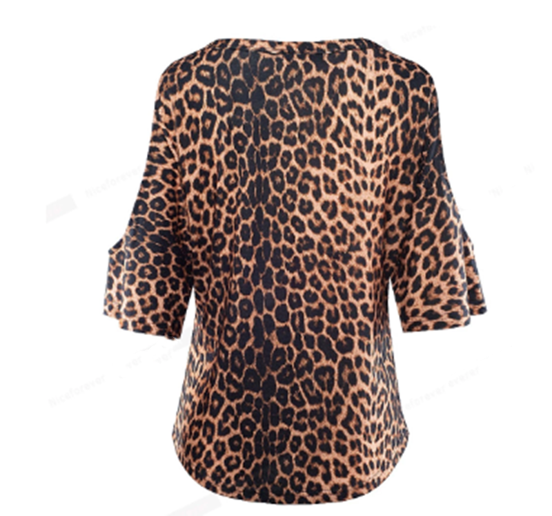 Lightly Cooked Cutout Strapless Leopard Print Sleeve Top