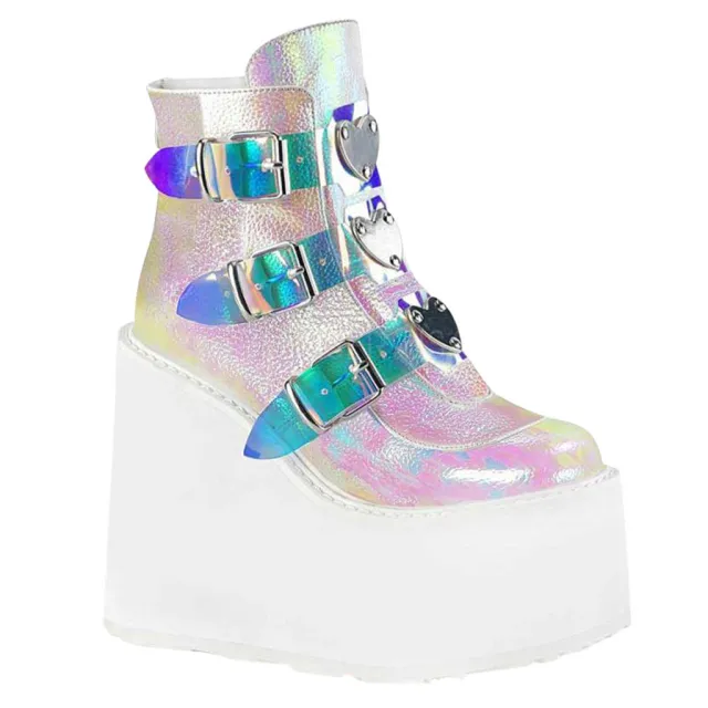 Winter New European And American Ultra high Wedge Heel Belt Pink - Shop at LoveMi