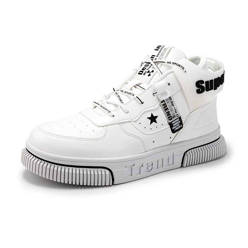 Title 13, Mens All-Match Casual White Sneakers Korean St...