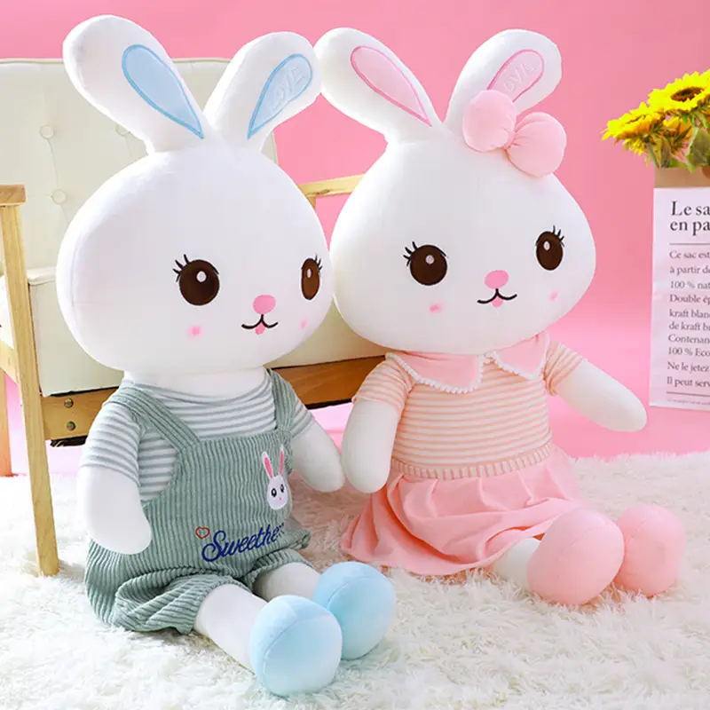 Plush Toy Little White Rabbit Doll Doll Cute Sleeping Doll