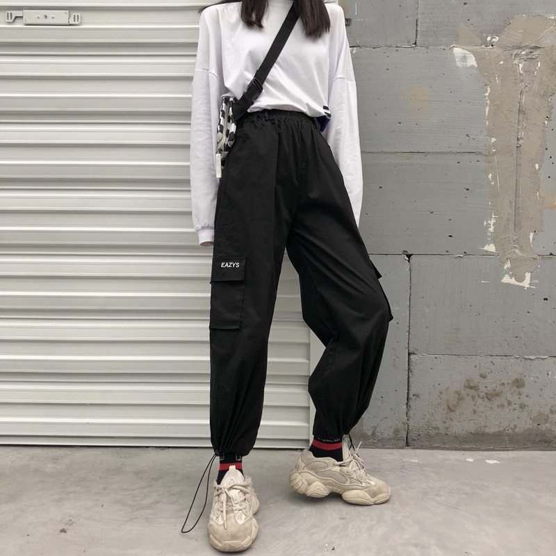Harajuku Style All-match Street Shrinking Footwear Men's and Women's Overalls
