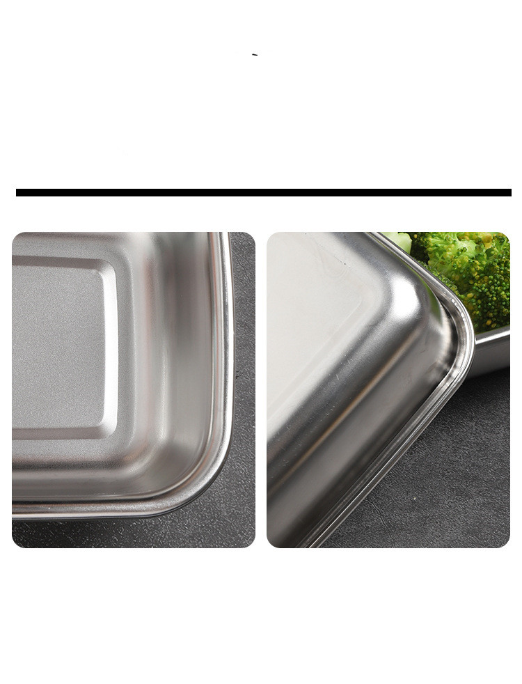 Title 2, 304 Stainless Steel Fresh-Keeping Box Korean Sq...