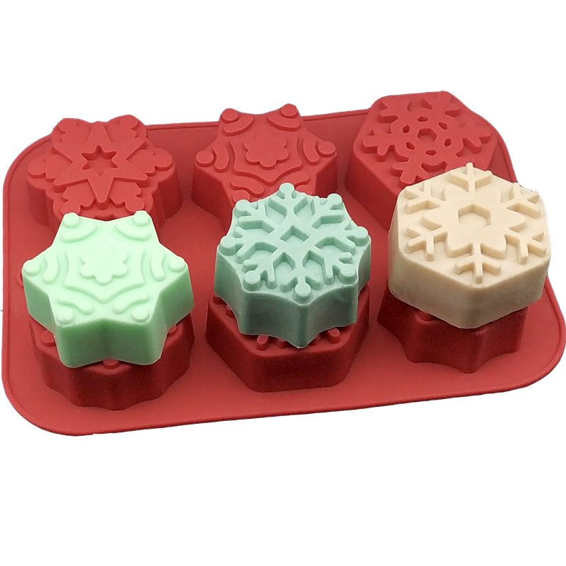 Snowflake Shape Soap Mould Silicone Cake Mould