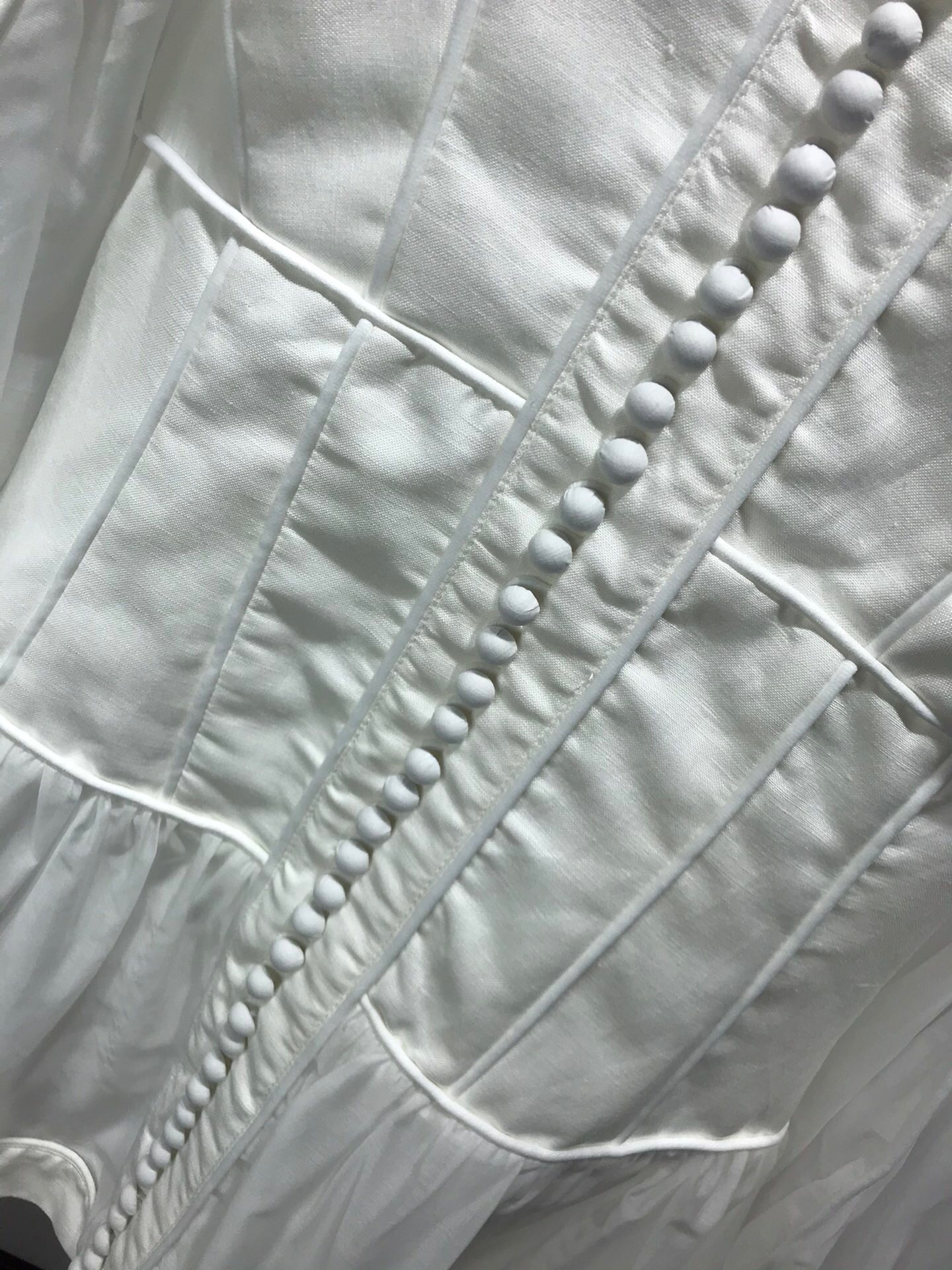 Lace Splicing Hollow Cotton Linen Stand Collar