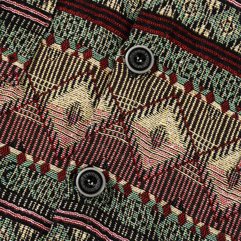 Men's Casual Long-Sleeved Shirt Lapel Loose Shirt