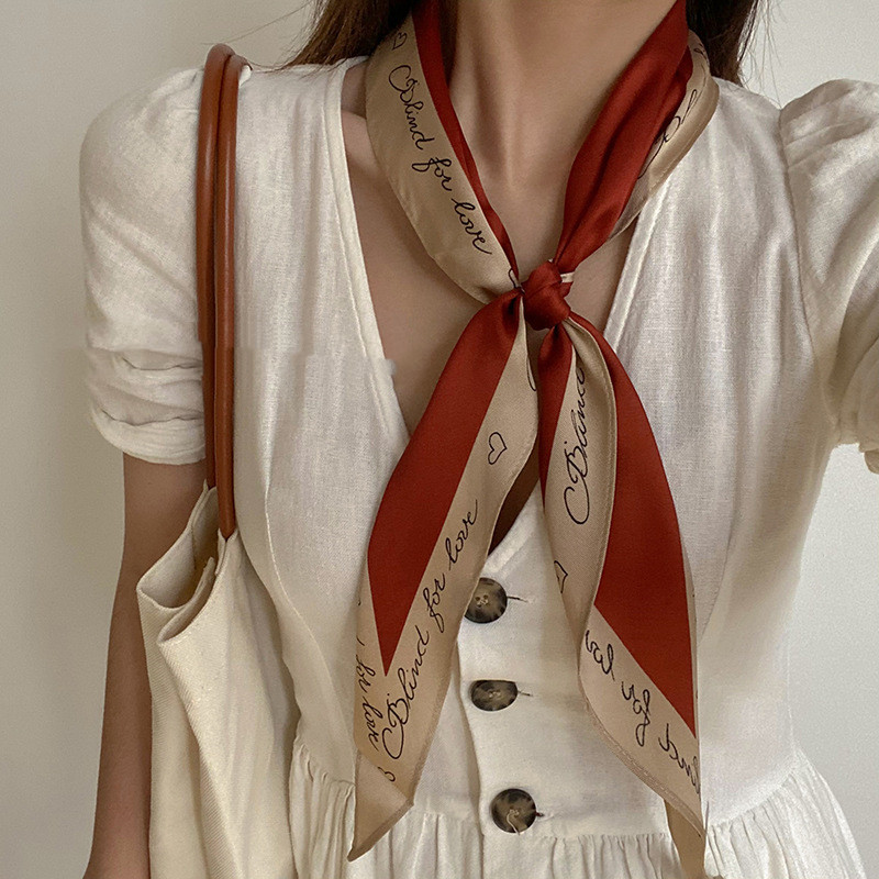 All-Match Korean Small Scarf and Long Headwear Tie Headband