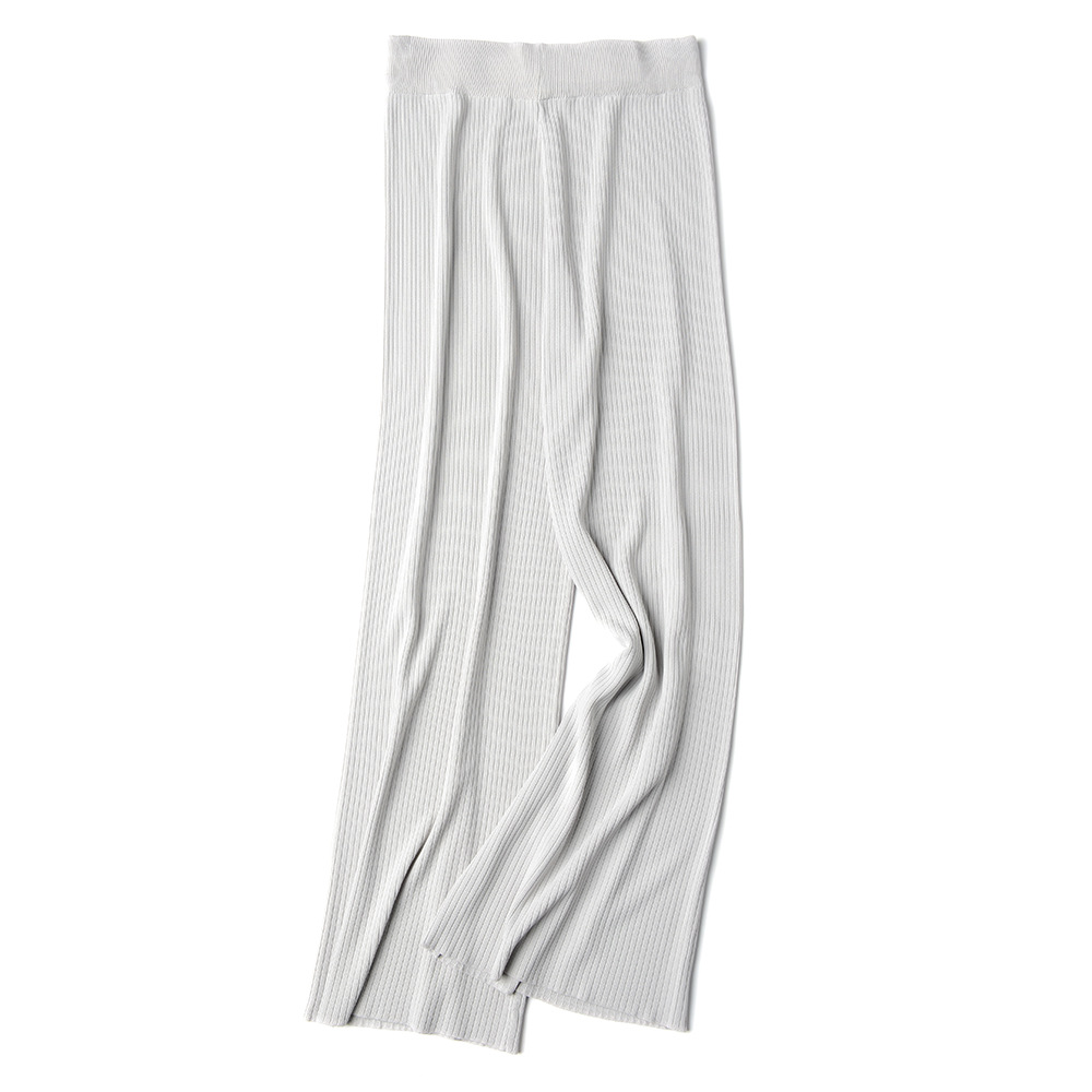 Cropped Knitted Casual Pants With Korean Wide-leg Pants