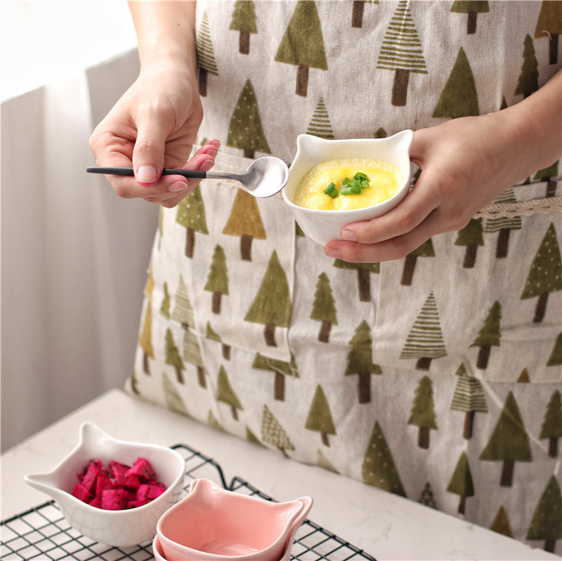 High Temperature Resistant Baking Supplement Type Cartoon Ceramic Small Bowl Flavor Dish