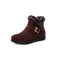 Plus size warm cotton boots Brown - Shop at LoveMi