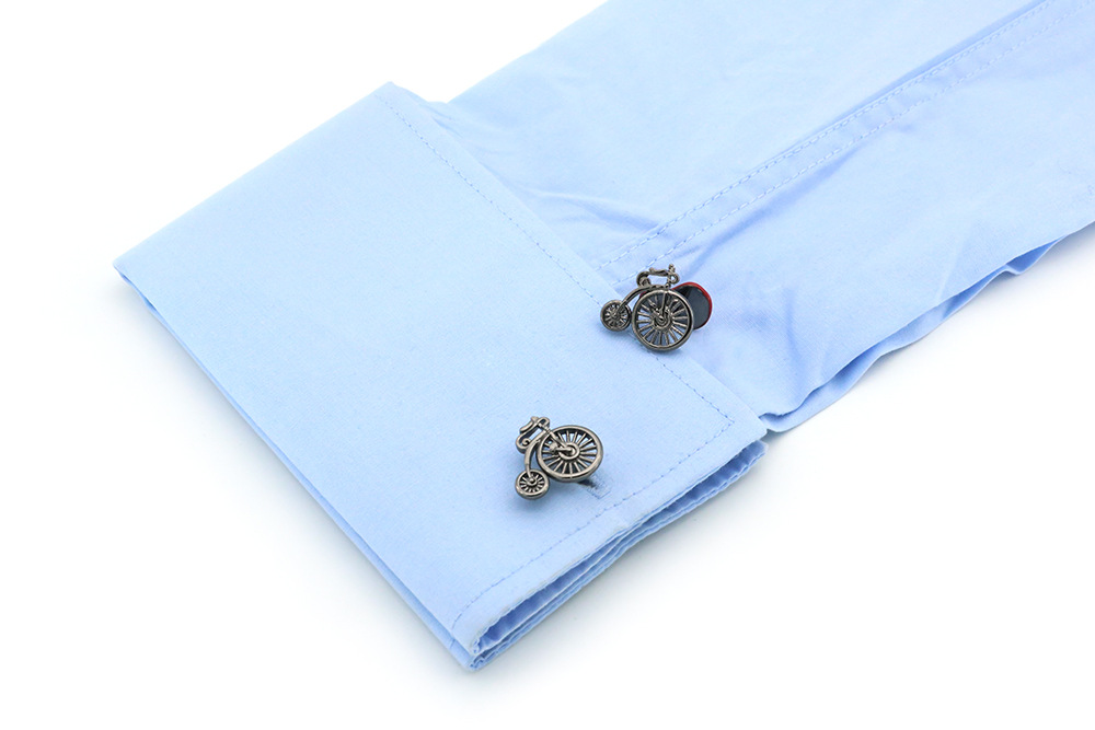 Copper Bicycle Cufflinks, picture 4 of 5