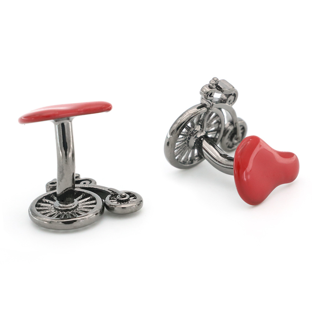 Copper Bicycle Cufflinks, picture 2 of 5