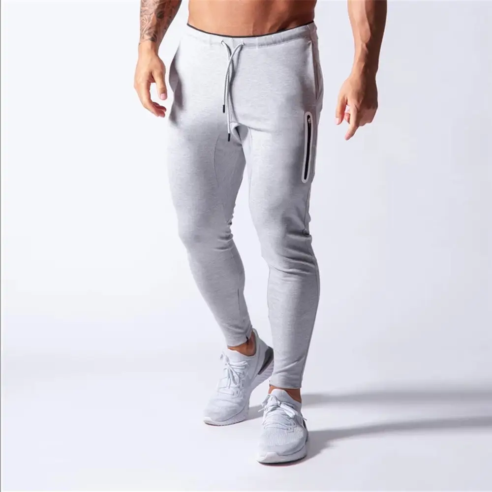 Sports Men's Casual Pants Solid Color Cotton Trousers