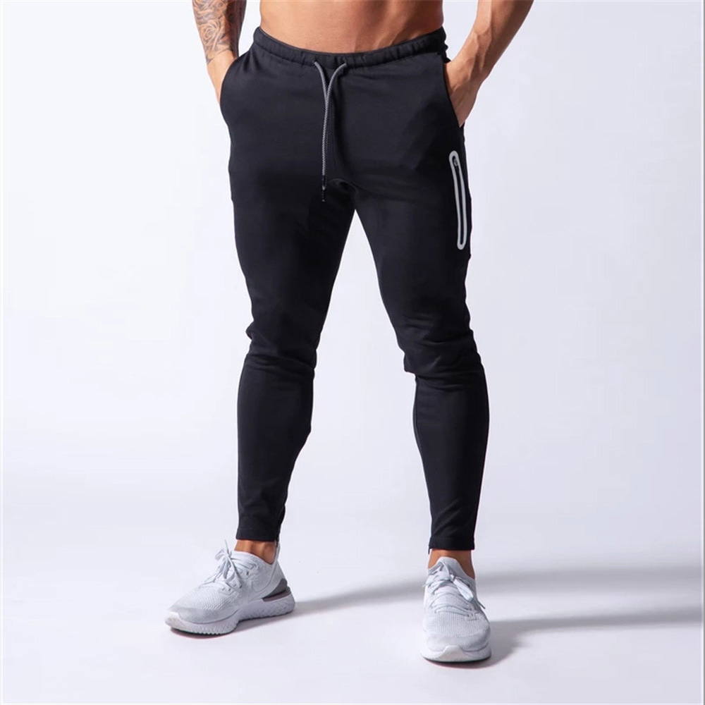 Sports Men's Casual Pants Solid Color Cotton Trousers