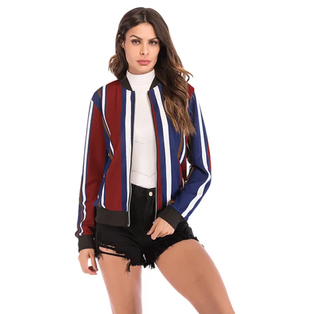 New Style Baseball Uniform Jacket Casual Top Wine - Shop at LoveMi