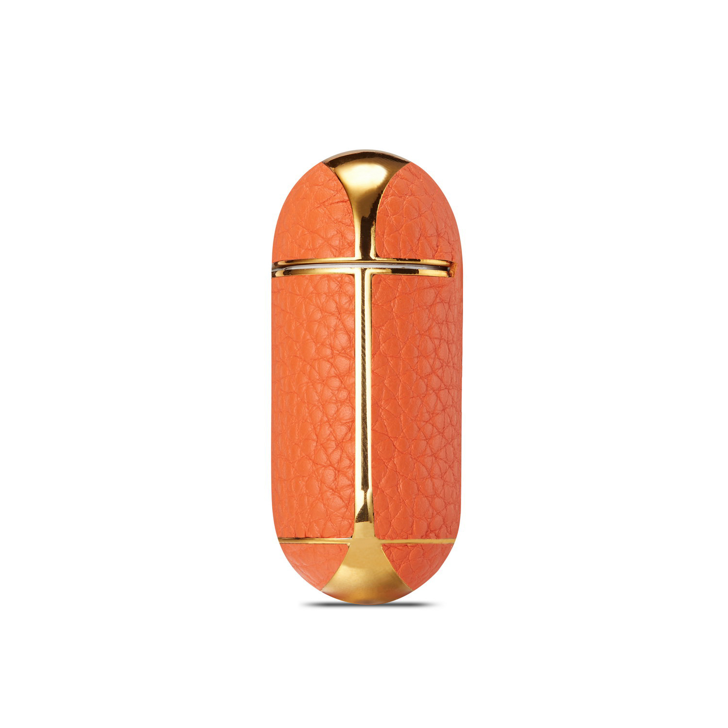 Leather Lychee Pattern Electroplating Headphone Case - Image 2