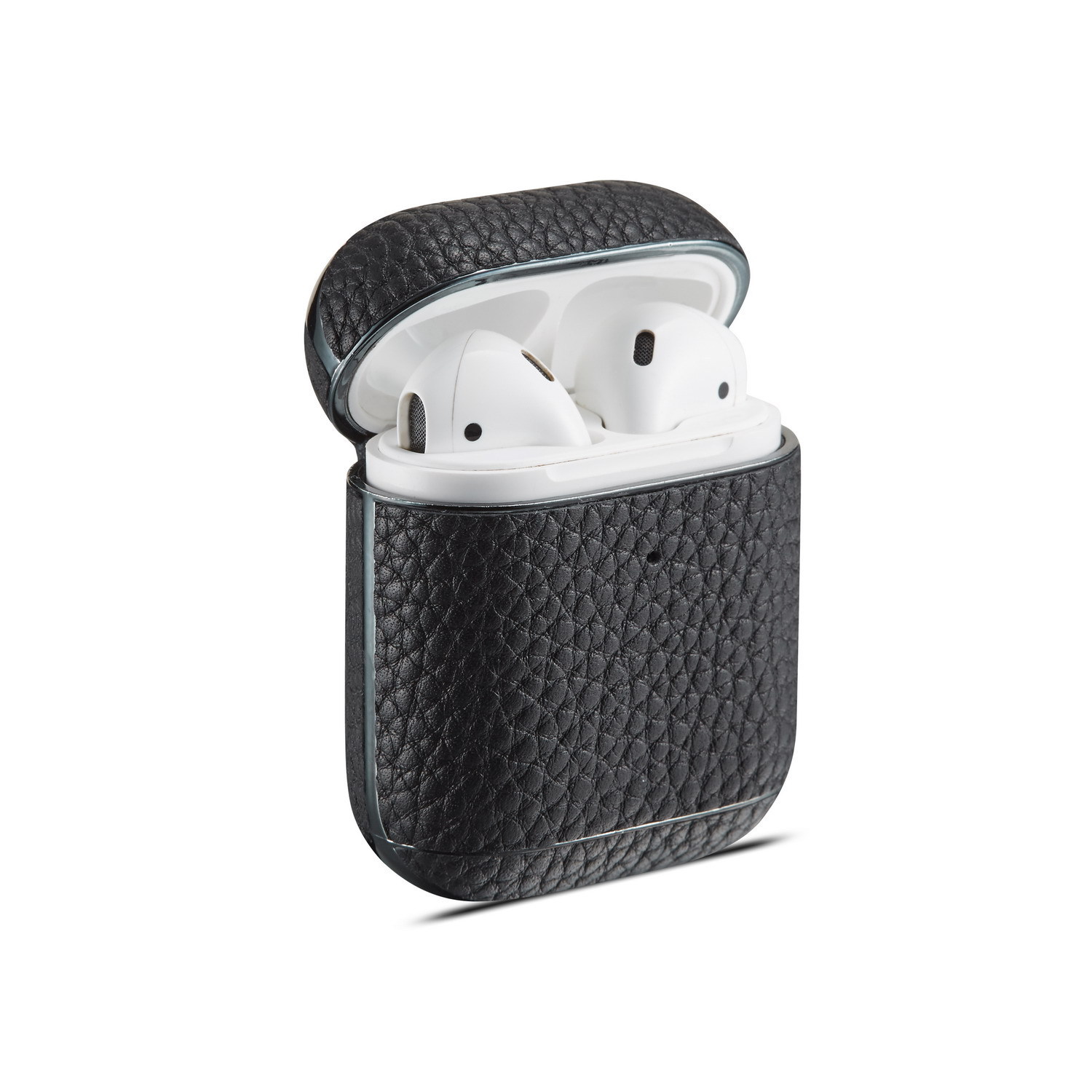 Leather Lychee Pattern Electroplating Headphone Case - Image 9