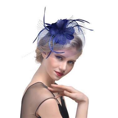 Title 1, Ladies Net Hairpin Feather Headdress Stage Hat