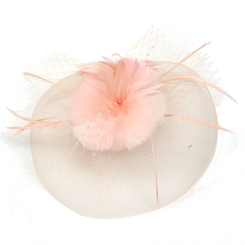 Title 9, Ladies Net Hairpin Feather Headdress Stage Hat