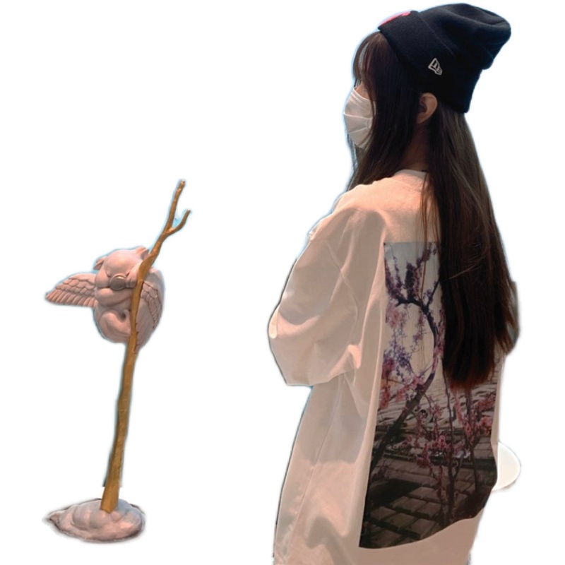 Fog Flower Of God No Pilling Of Combed Cotton Long Sleeve